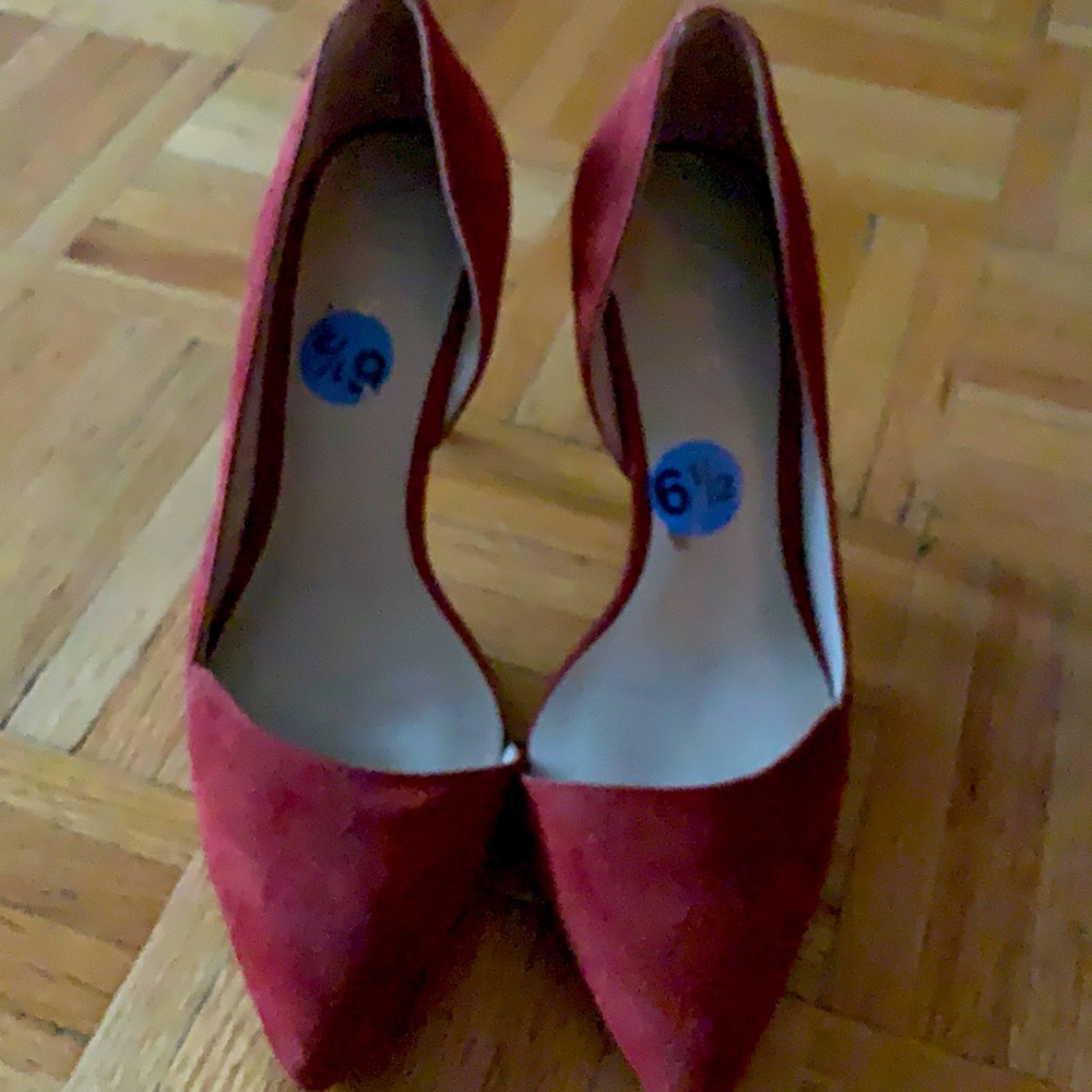 Reisse heels, 3.5 inch heels, suede